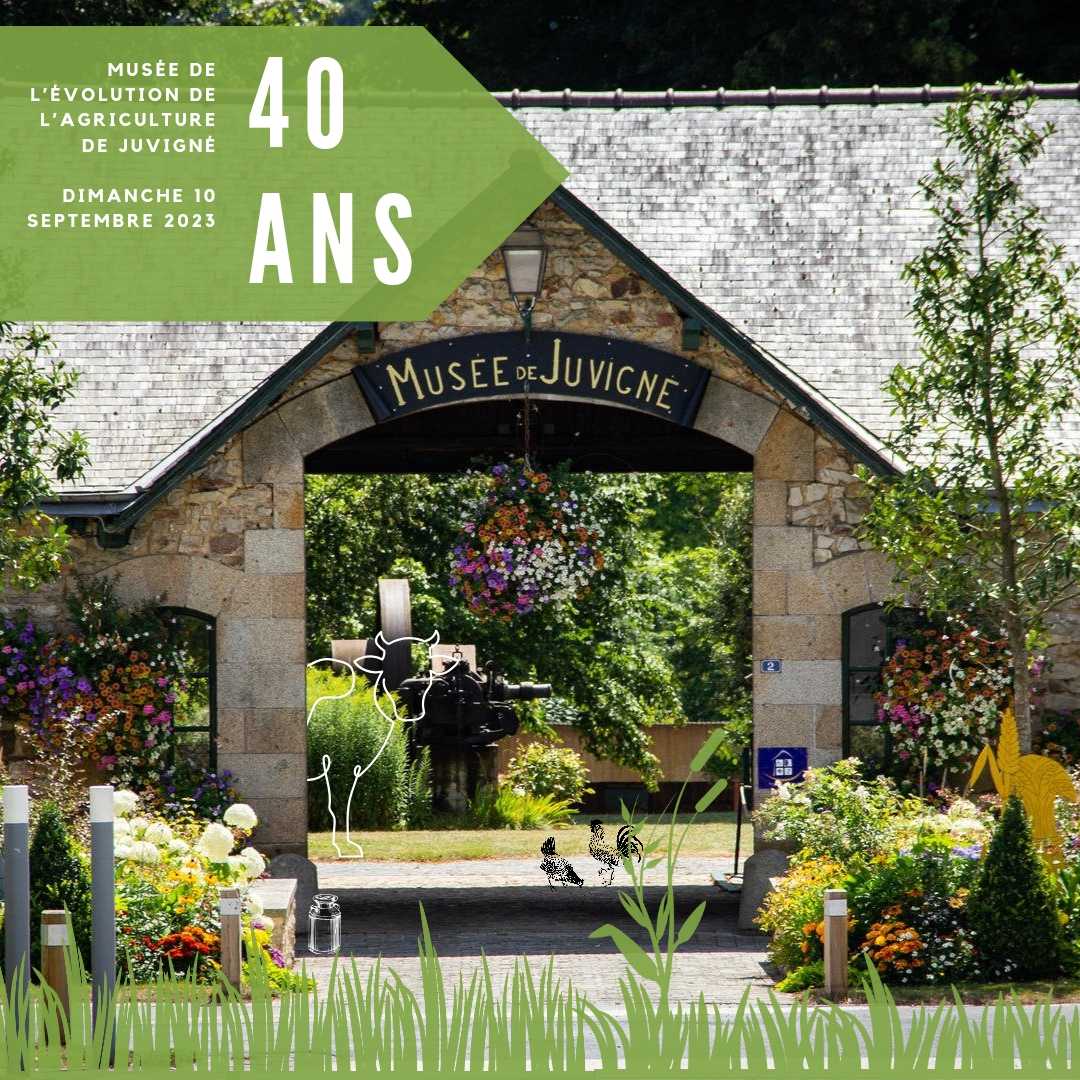 Le bagad sera présent dimanche prochain, le 10 septembre à Juvigné pour fêter les 40 ans du musée de l'évolution de l'agriculture !