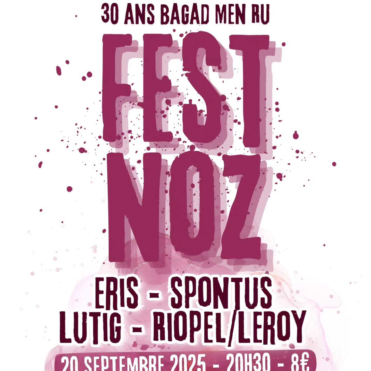 La journée 30 ans du bagad c'est dans 10 jours !

Au programme :
16h-18h: cabaret Men Ru, GRATUIT

18h-20h30: Bagadoù, GRATUIT (bagadkadoudalvern dorvras bagadbrofelger et Men Ru)

20h30 : Fest Noz, 8€ sur place et 7€ en prévente (en bio) : eris.trio spontus_ lutig_duo et Riopel/Leroy

📍Lieu : Le Confluent de Montfort sur Meu

Buvette et restauration sur place

Association du Cercle Montfortais

Avec le soutien de la région Bretagne